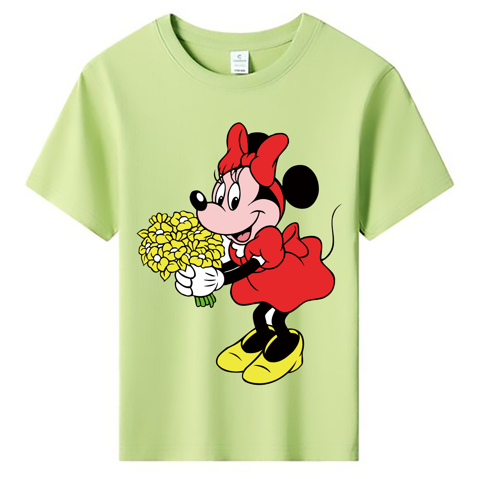 ミッキーマウス Mickey Mouse 綿100％キッズTシャツ（フロントプリント）